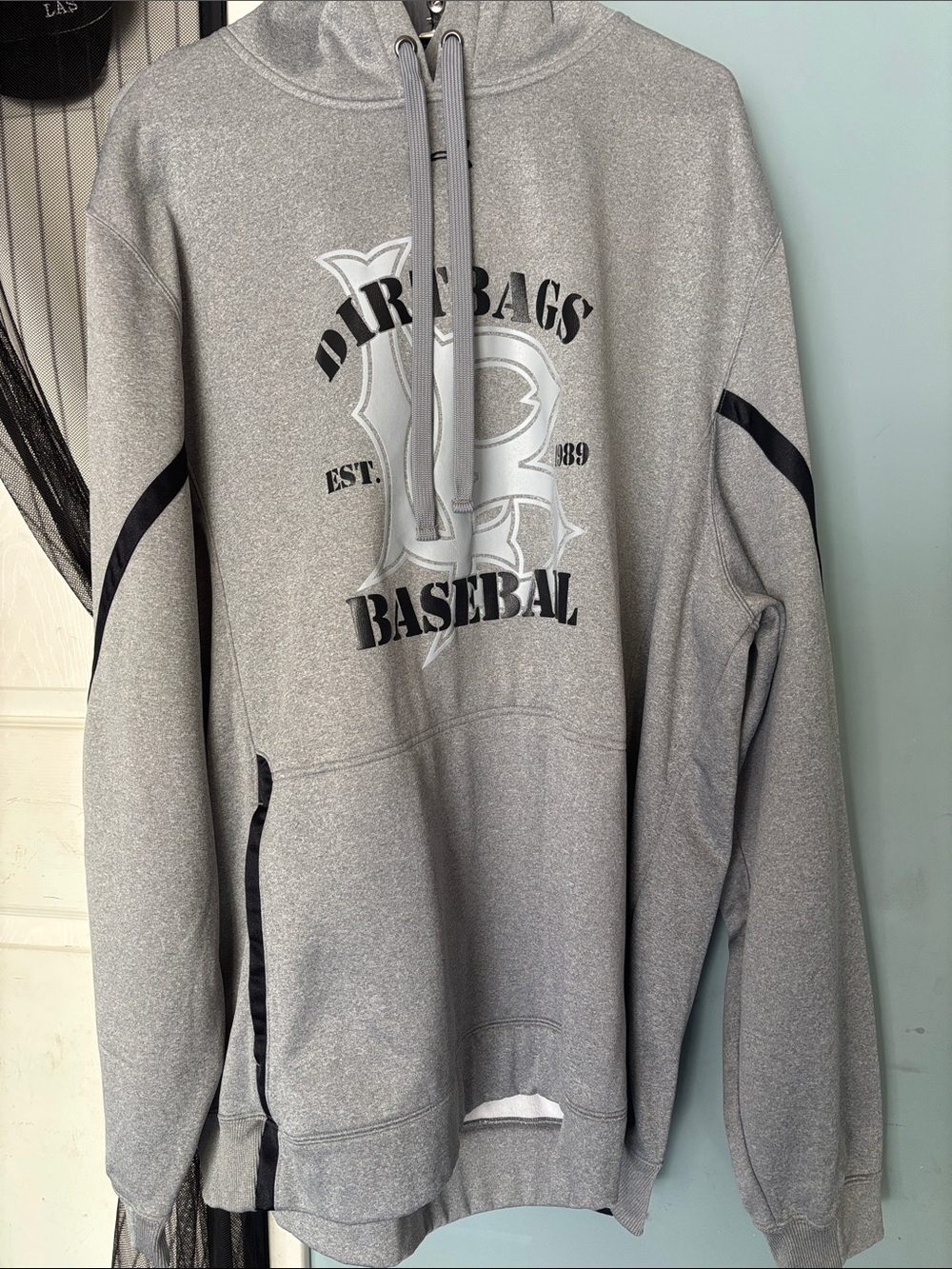 Under Armour Gray Pullover Hoodie with Black Graphics